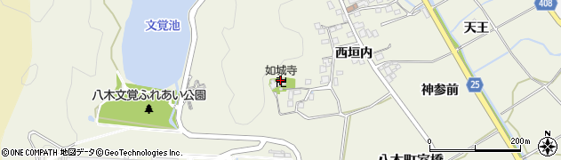 如城寺周辺の地図