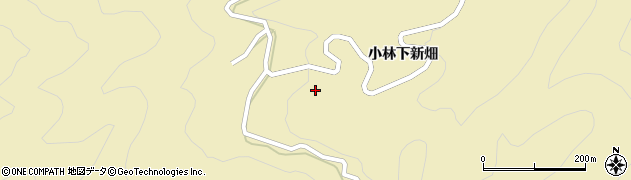 愛知県北設楽郡東栄町振草上粟代上新畑周辺の地図