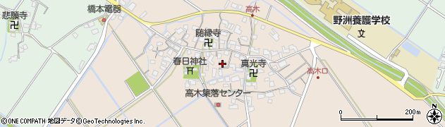 滋賀県野洲市高木660周辺の地図