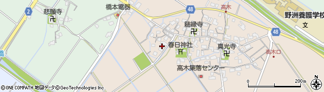 滋賀県野洲市高木690周辺の地図