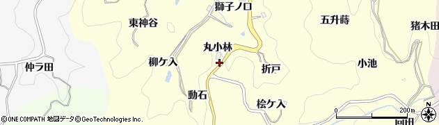 愛知県豊田市国谷町丸小林周辺の地図
