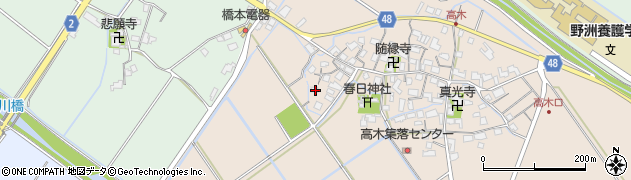滋賀県野洲市高木688周辺の地図
