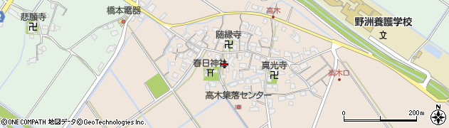 滋賀県野洲市高木670周辺の地図