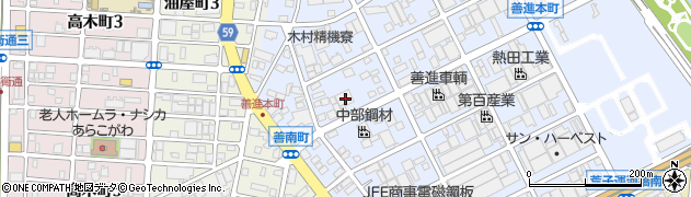 愛知県名古屋市港区善進本町317周辺の地図