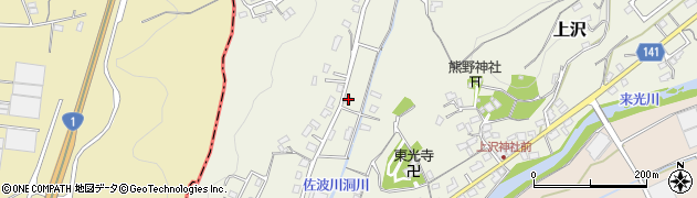 静岡県田方郡函南町上沢300-2周辺の地図