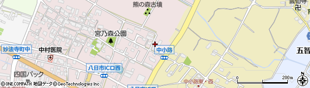 滋賀県東近江市妙法寺町670周辺の地図