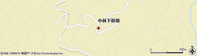 愛知県東栄町（北設楽郡）振草（上粟代中新畑）周辺の地図