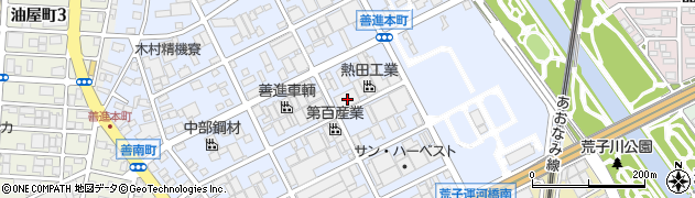 愛知県名古屋市港区善進本町404周辺の地図