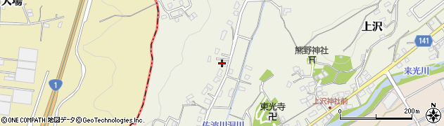 静岡県田方郡函南町上沢312周辺の地図