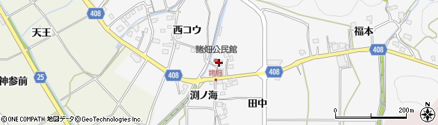 京都府南丹市八木町諸畑（松本）周辺の地図