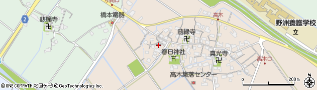 滋賀県野洲市高木698周辺の地図