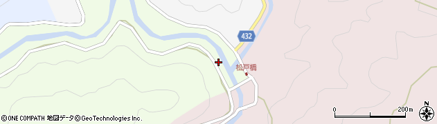 愛知県設楽町（北設楽郡）松戸（イオケドチ）周辺の地図