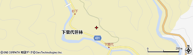 愛知県北設楽郡東栄町振草上粟代橋場8周辺の地図