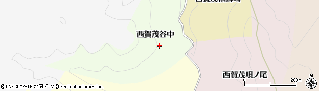 京都府京都市北区西賀茂谷中周辺の地図