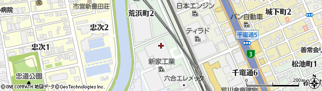 愛知県名古屋市南区荒浜町周辺の地図