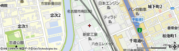 愛知県名古屋市南区荒浜町周辺の地図