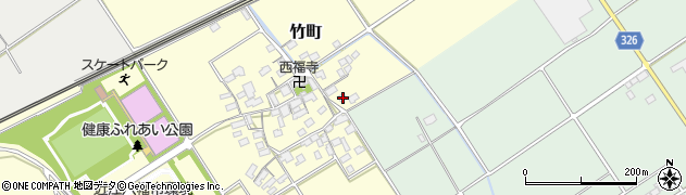 滋賀県近江八幡市竹町54周辺の地図