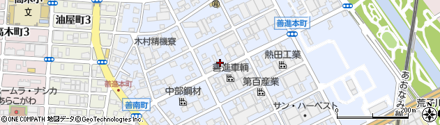愛知県名古屋市港区善進本町330周辺の地図