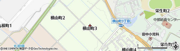 愛知県豊田市横山町周辺の地図