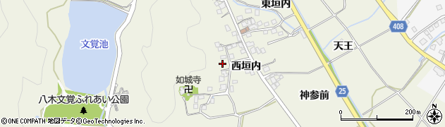 京都府南丹市八木町室橋西垣内周辺の地図