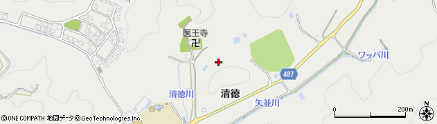 愛知県豊田市矢並町（清徳）周辺の地図