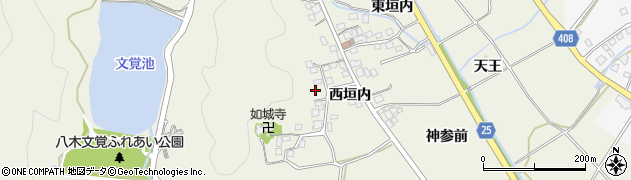 京都府南丹市八木町室橋（西垣内）周辺の地図