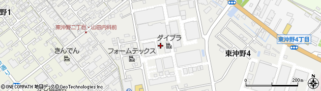 滋賀県東近江市東沖野周辺の地図