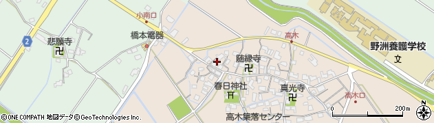 滋賀県野洲市高木705周辺の地図