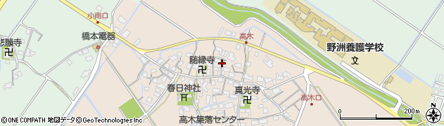 滋賀県野洲市高木743周辺の地図