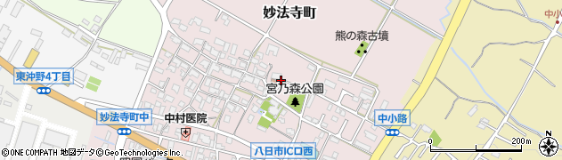 滋賀県東近江市妙法寺町周辺の地図