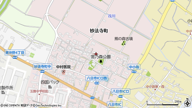 〒527-0046 滋賀県東近江市妙法寺町の地図
