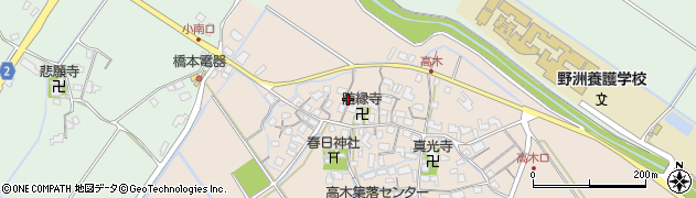 滋賀県野洲市高木720周辺の地図