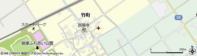 滋賀県近江八幡市竹町46周辺の地図
