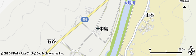 京都府南丹市八木町美里（中島）周辺の地図