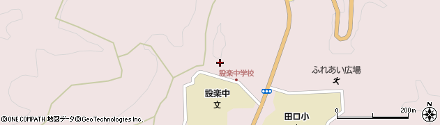 愛知県設楽町（北設楽郡）田口（葛ノタワ）周辺の地図