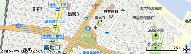 港警察署築地交番周辺の地図
