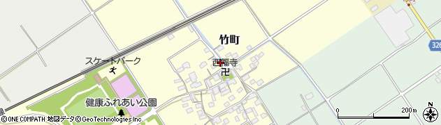 滋賀県近江八幡市竹町周辺の地図