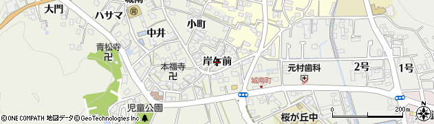 京都府南丹市園部町城南町（岸ケ前）周辺の地図