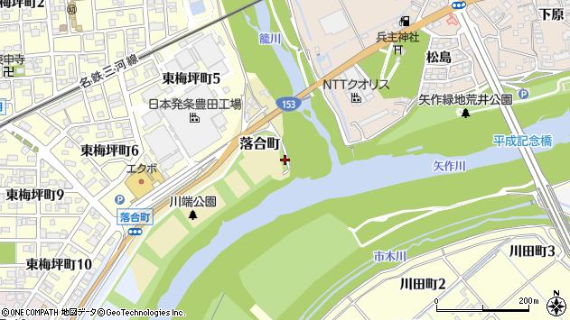 〒471-0072 愛知県豊田市落合町の地図