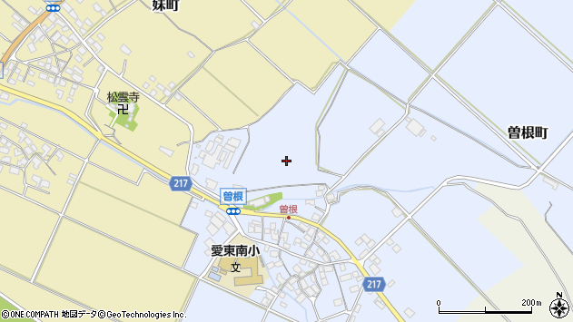 〒527-0163 滋賀県東近江市曽根町の地図
