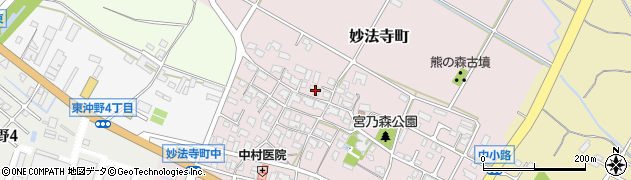 滋賀県東近江市妙法寺町590周辺の地図