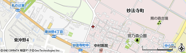 滋賀県東近江市妙法寺町628周辺の地図