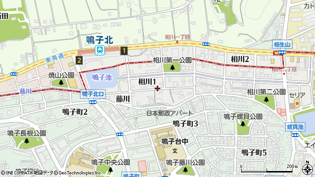 〒458-0011 愛知県名古屋市緑区相川の地図