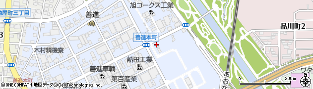 愛知県名古屋市港区善進本町572周辺の地図