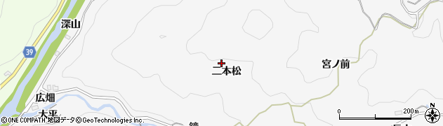 愛知県豊田市下国谷町（二本松）周辺の地図