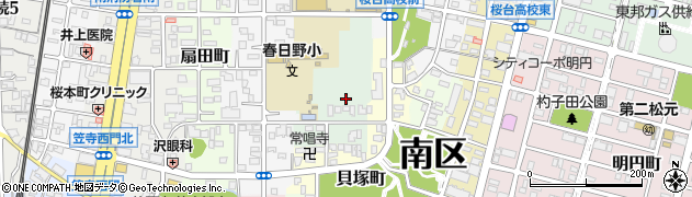 愛知県名古屋市南区春日野町周辺の地図