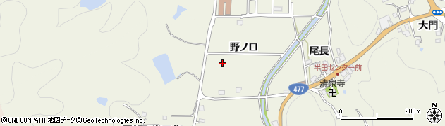 京都府南丹市園部町半田（野ノ口）周辺の地図