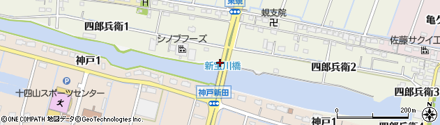 愛知県弥富市四郎兵衛町周辺の地図