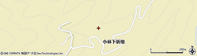 愛知県東栄町（北設楽郡）振草（小林新畑）周辺の地図