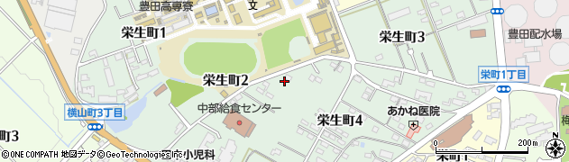 愛知県豊田市栄生町周辺の地図